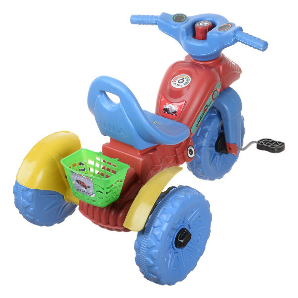 موتوسكيل اطفال ببدال متحرك، 3 عجلات - متعدد الالوان
